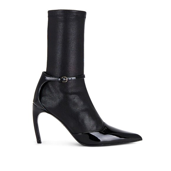 Ferragamo Britt Mid-calf Stiletto Boots - Pointed Toe Black - US 11 / EU 41 NIB - Picture 8 of 12